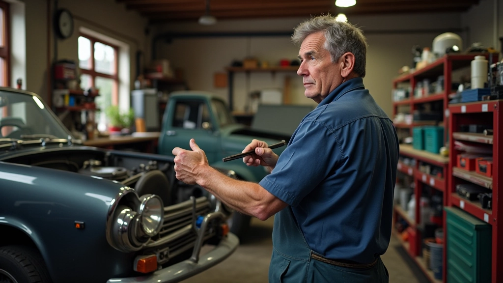 Retro automobilių restauravimo dirbtuvės — profesionalus įrankiai ir aplinka